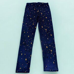 Booky Full length Soft Cotton stretchy leggings Skinny Fit Navy Blue Stars NWOT